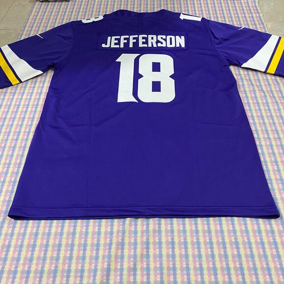 Minnesota Vikings Purple Jersey Jefferson No. 18 - Picture 5 of 7
